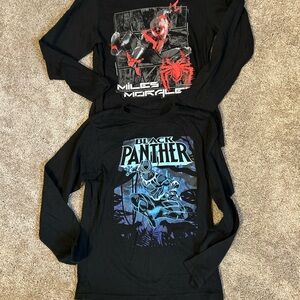 Black Panther & Miles Morales Graphic Long Sleeve Tee